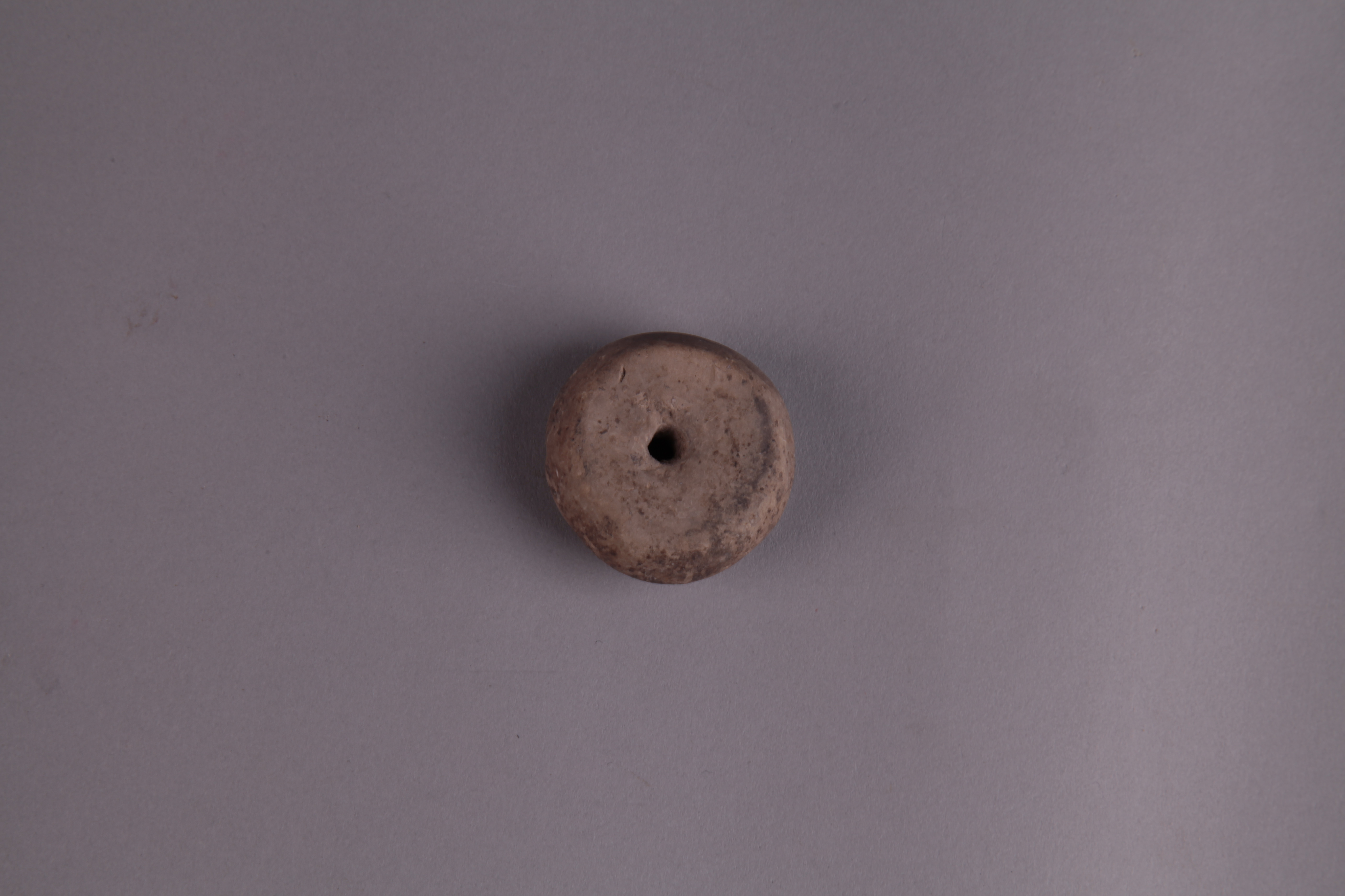 新石器时代红陶纺轮 00129