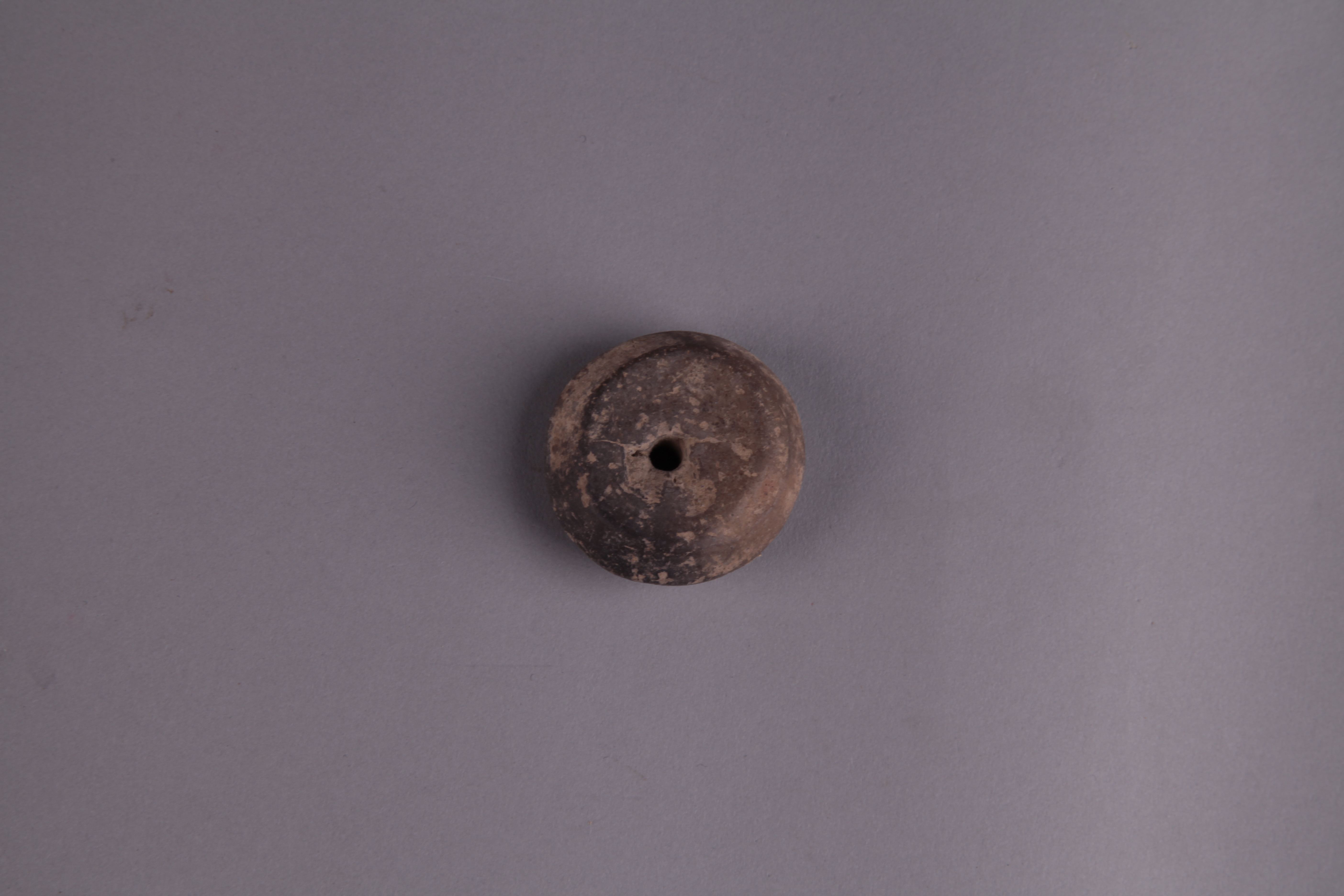 新石器时代红陶纺轮 00131