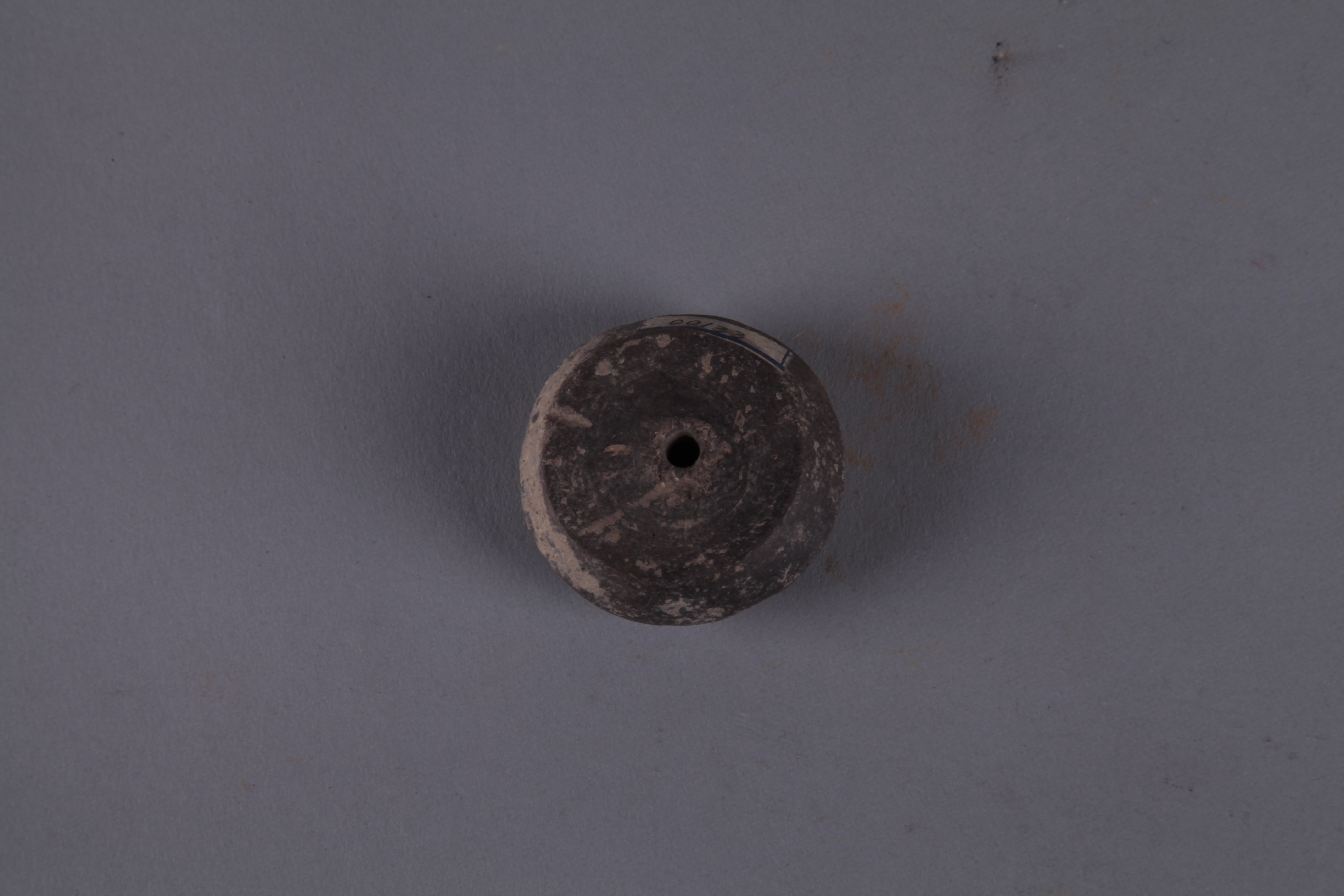 新石器时代灰陶纺轮 00133