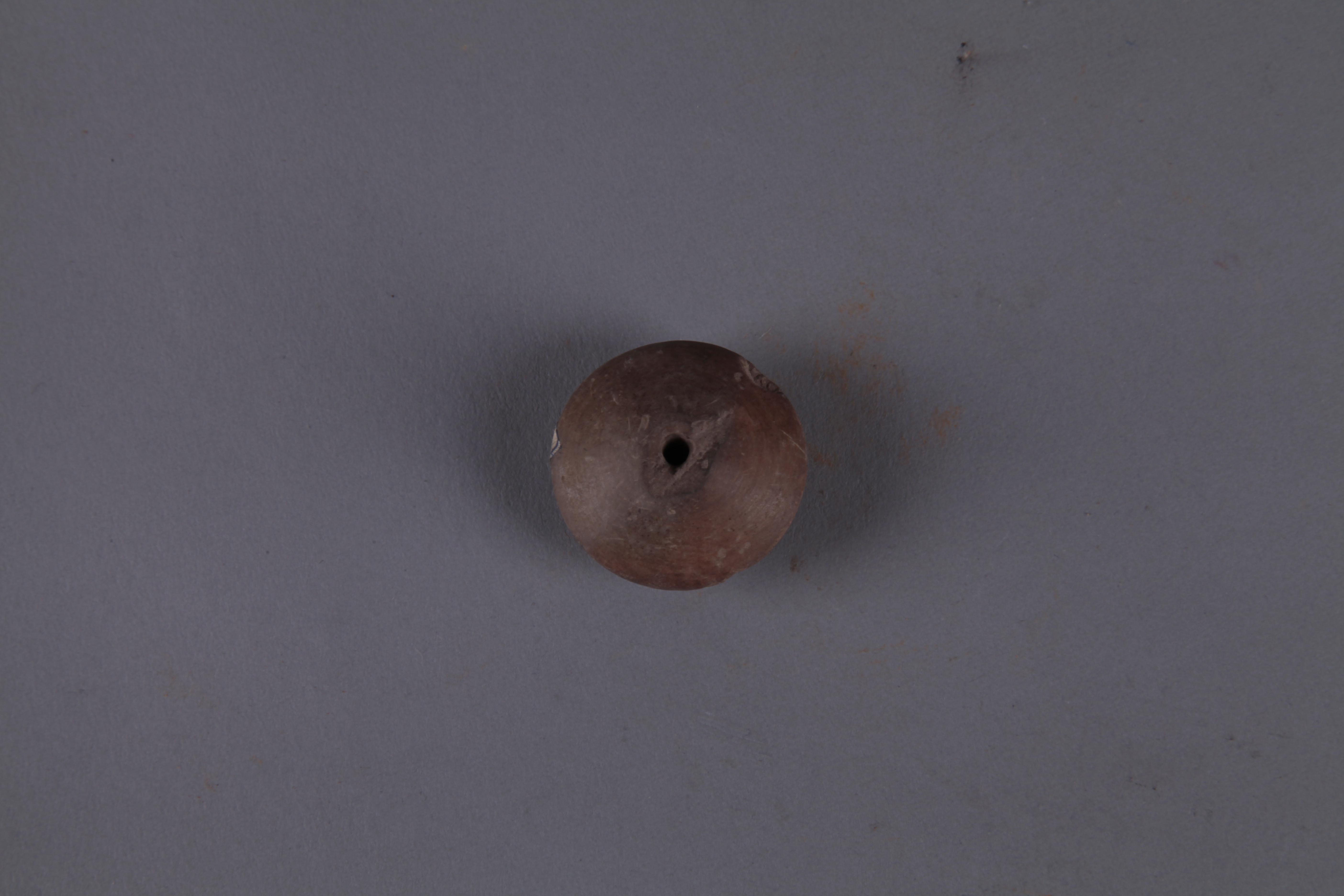 新石器时代红陶纺轮 00194