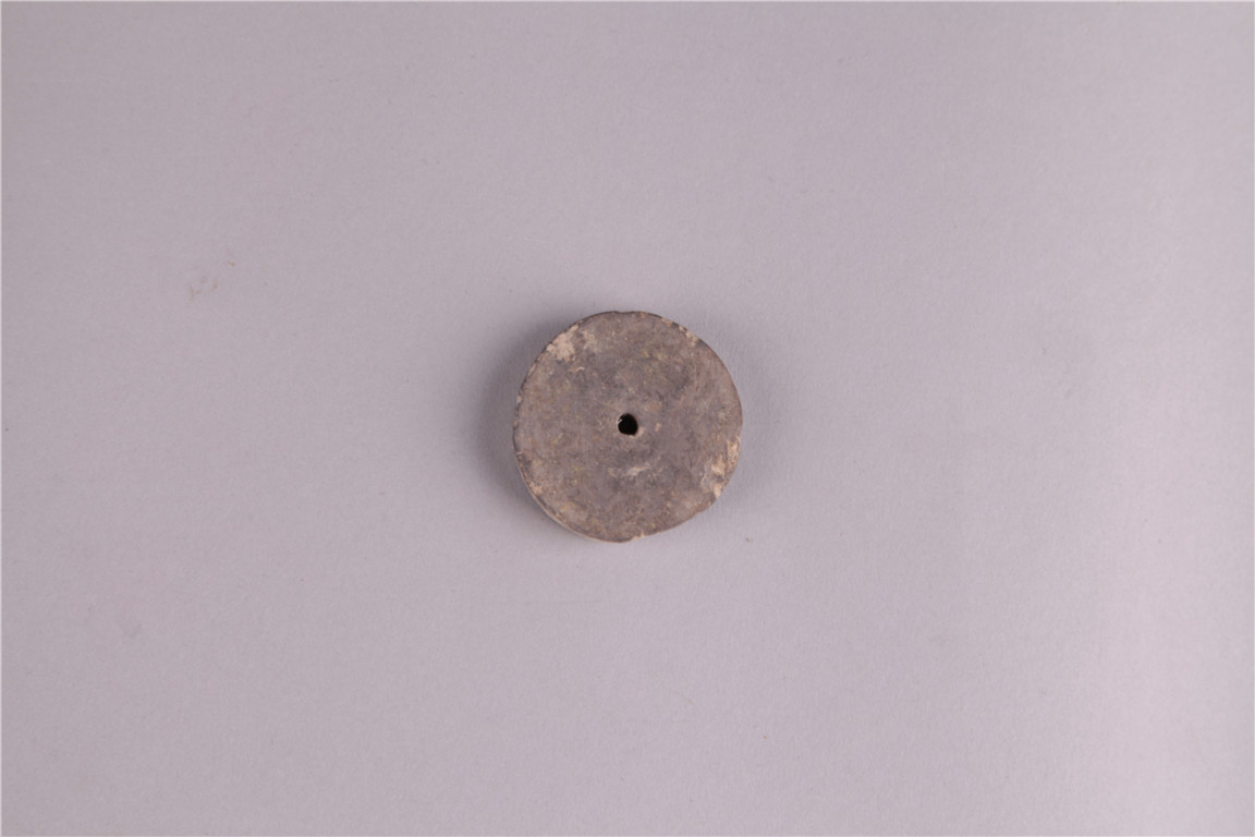 新石器时代灰陶纺轮 00218